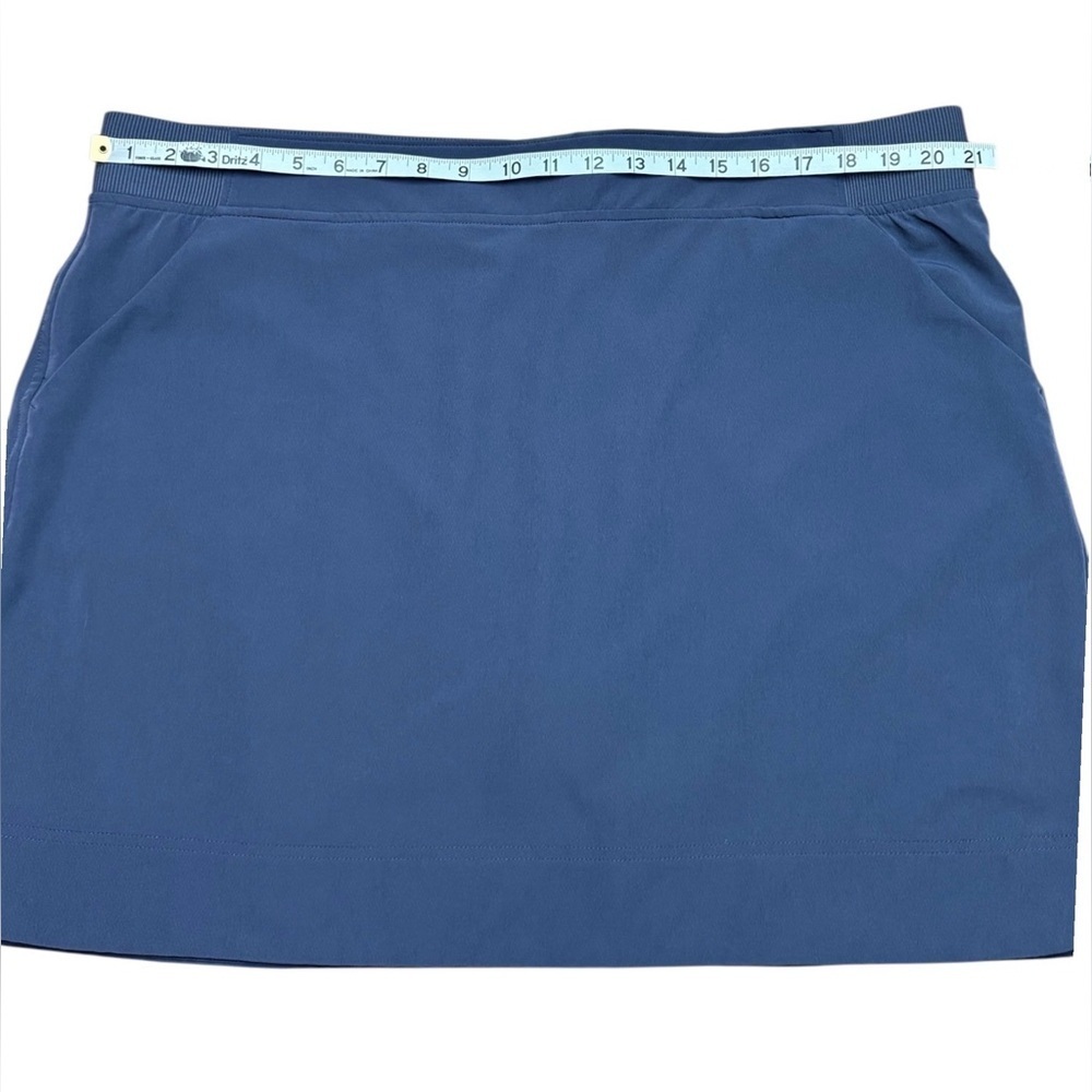32 Degrees Cool, Athletic Skort, Plus Size XXL, Blue Gray - Picture 4 of 8